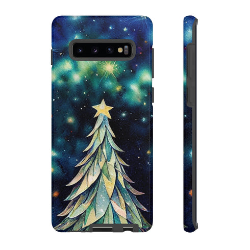 Christmas Tree On a Sky Full of Stars - Impact Resistant Phone Case Samsung Galaxy S10 Plus Glossy